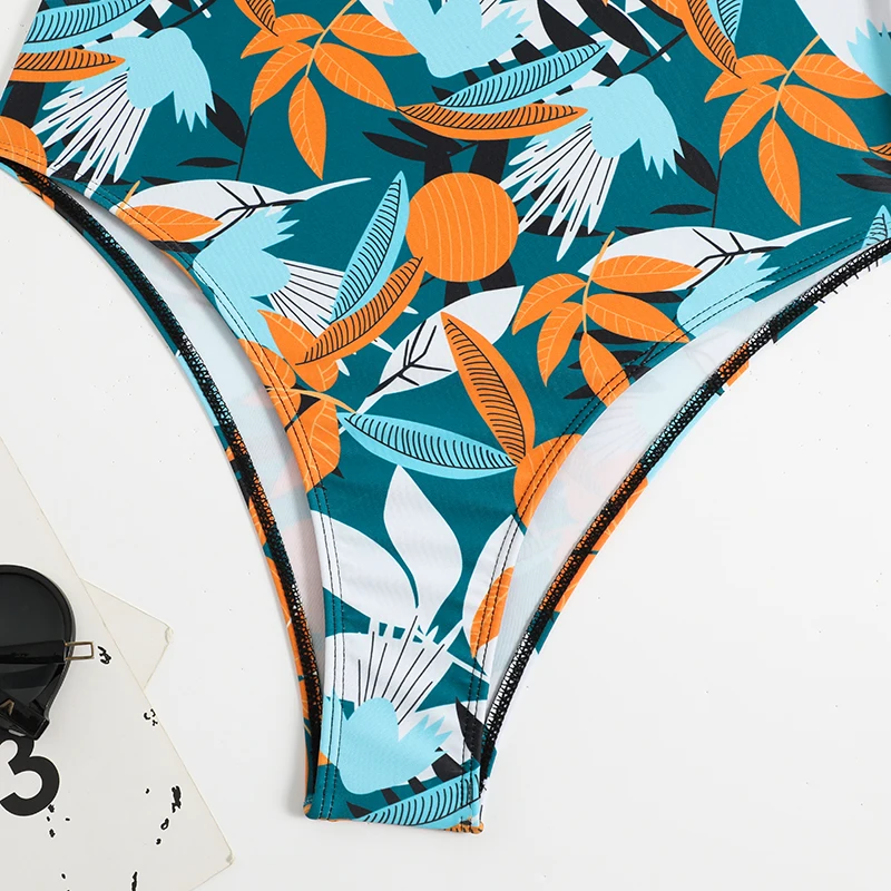 Maillot imprimé tropical