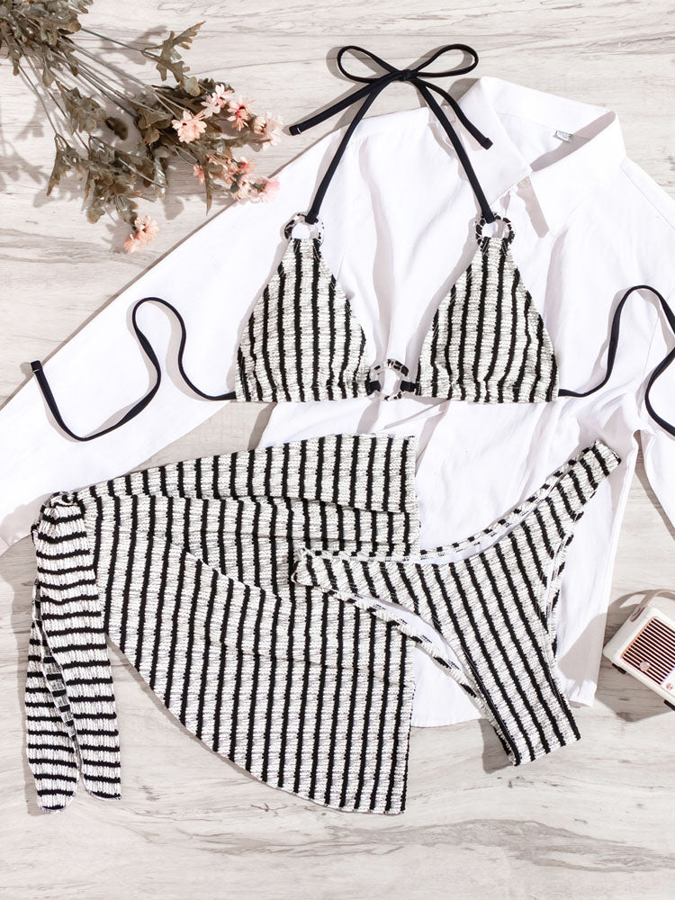 Maillot de bain rayé