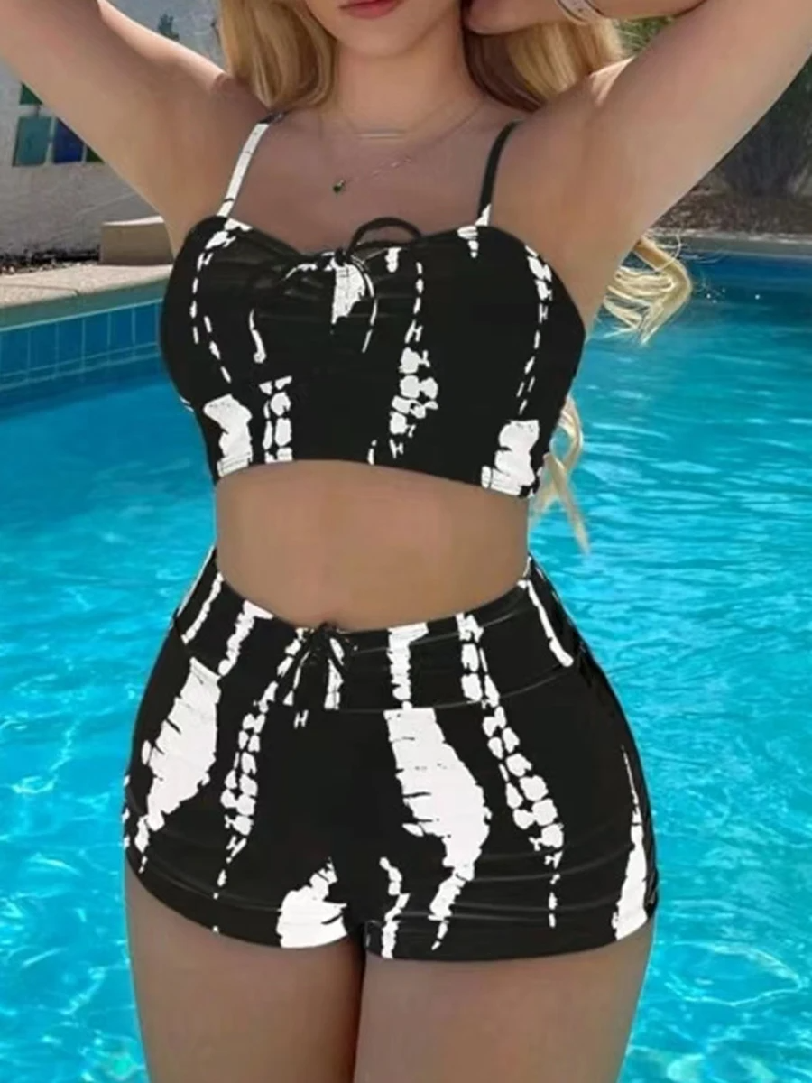 Maillot à cordon avant Shorts