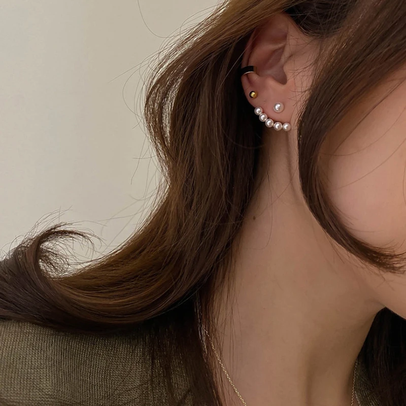 Boucles d'oreilles imitation perles