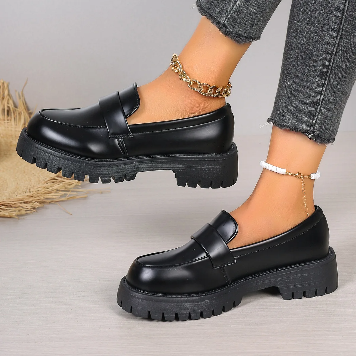 Mocassins à plateforme