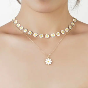 Collier à fleur marguerite