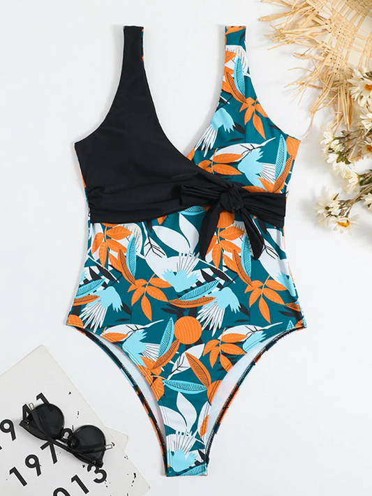 Maillot imprimé tropical
