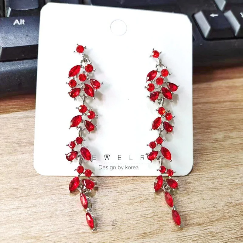 Boucles d'oreilles feuilles exquises