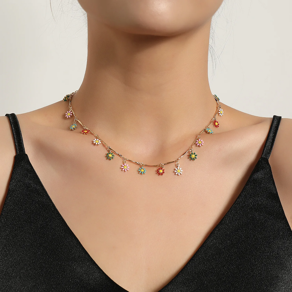 Collier à fleur marguerite