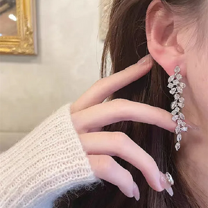 Boucles d'oreilles feuilles exquises
