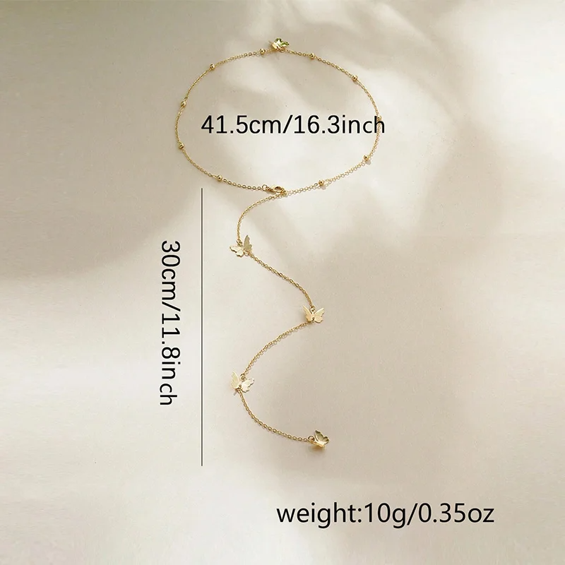 Collier long, dos nu