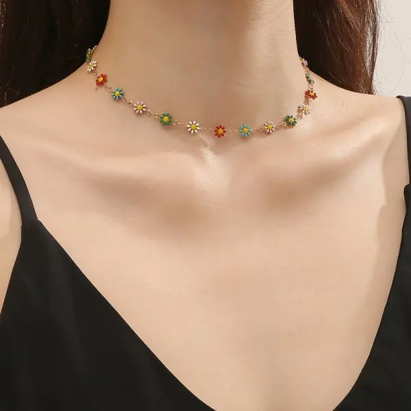 Collier à fleur marguerite