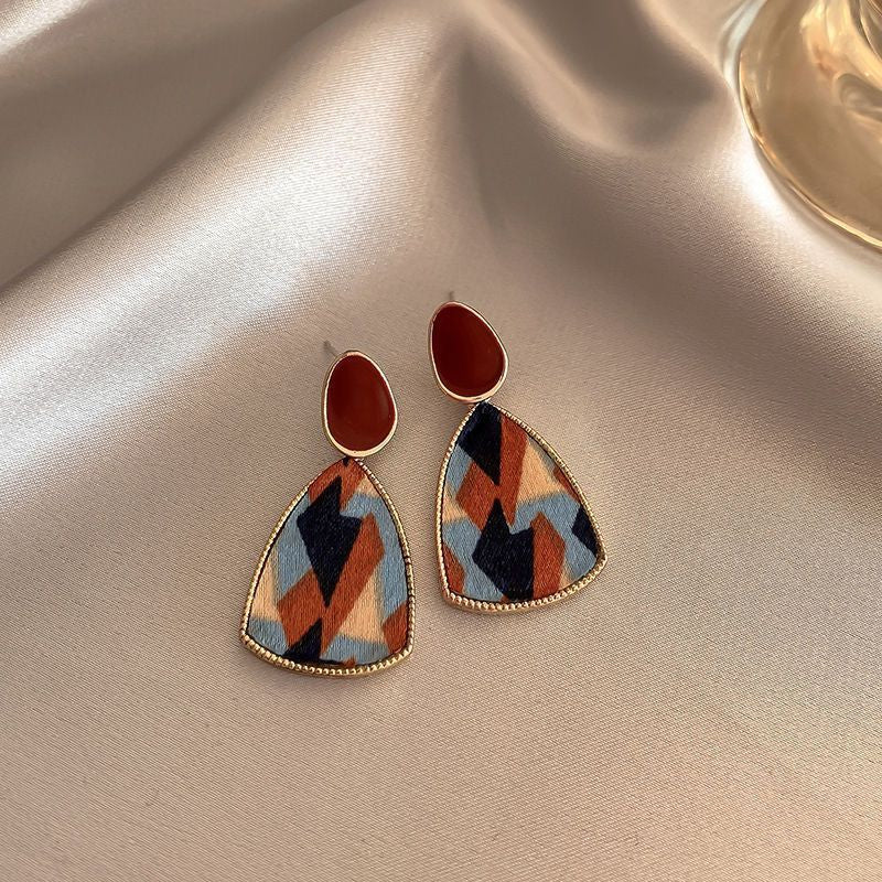 Boucles d'oreilles géométriques vintage