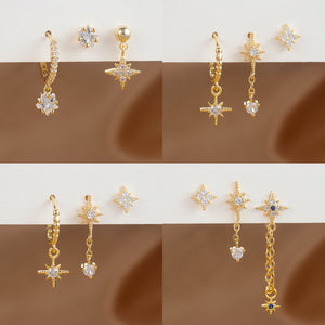 Boucles d'oreilles pendantes en acier inoxydable