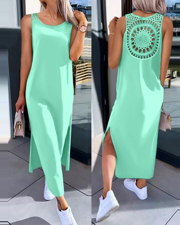 Robe d'été fente sur les côtés