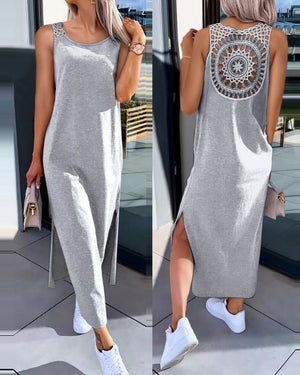 Robe d'été fente sur les côtés