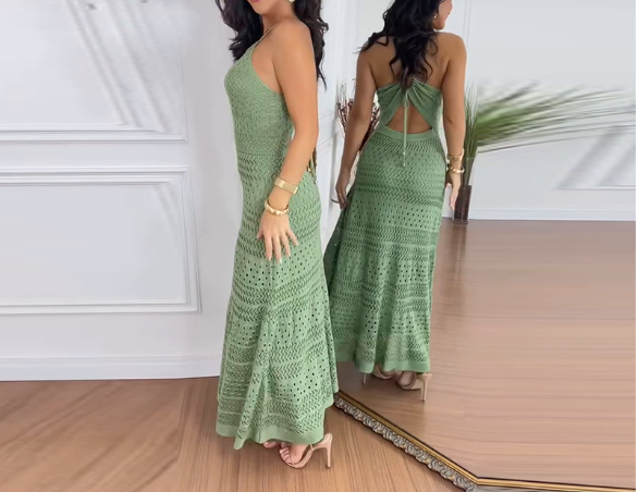 Robe d'été tricotée