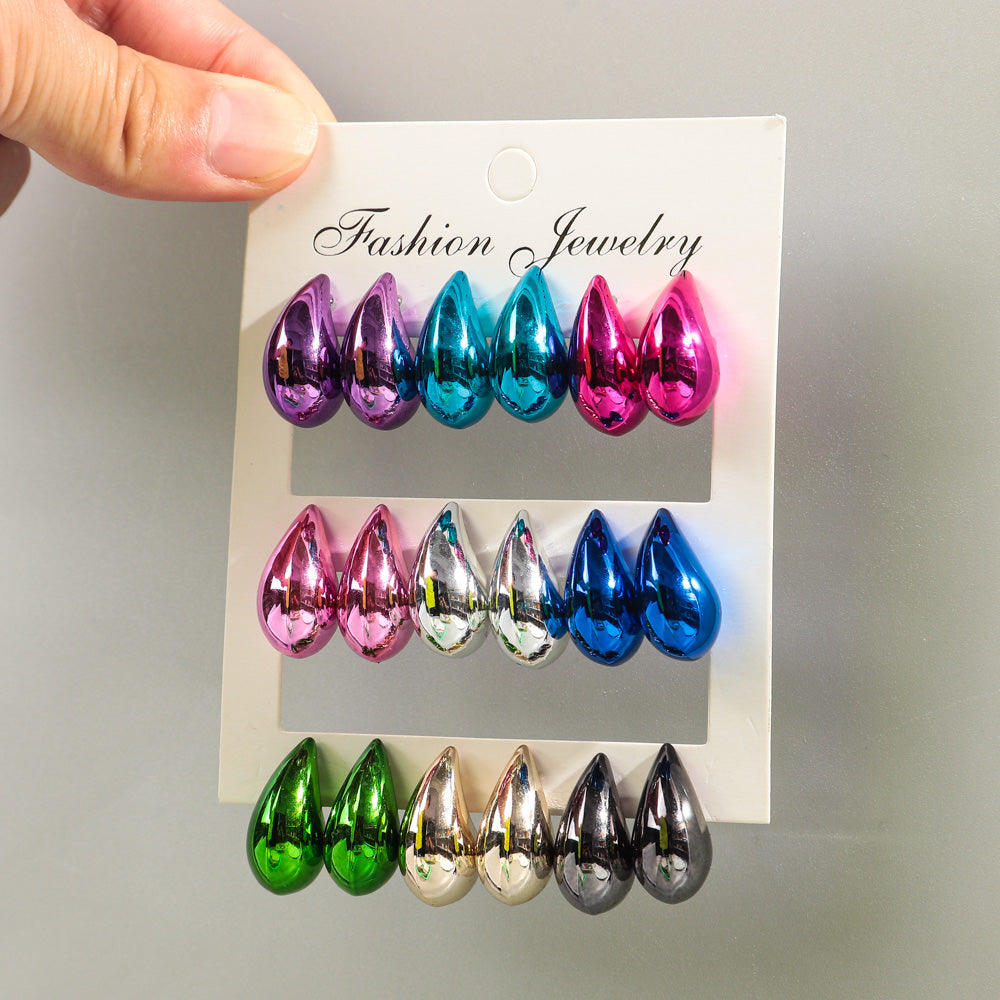 Boucles d'oreilles en forme de goutte