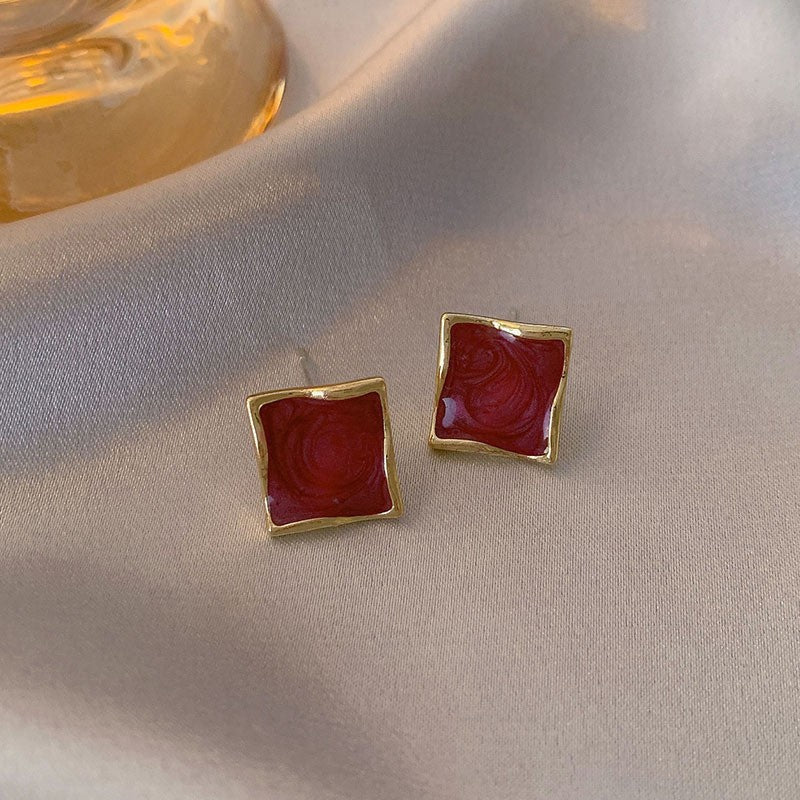 Boucles d'oreilles géométriques vintage