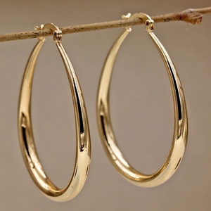 Boucles d'oreilles élégantes en forme de goutte d'eau
