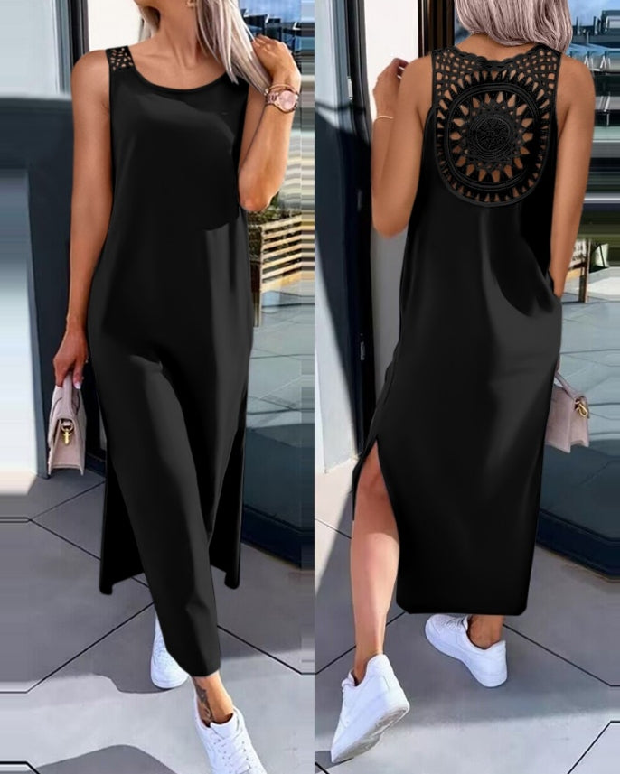 Robe d'été fente sur les côtés