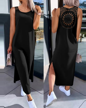 Robe d'été fente sur les côtés