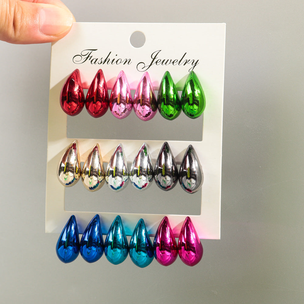 Boucles d'oreilles en forme de goutte