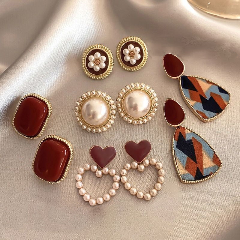 Boucles d'oreilles géométriques vintage