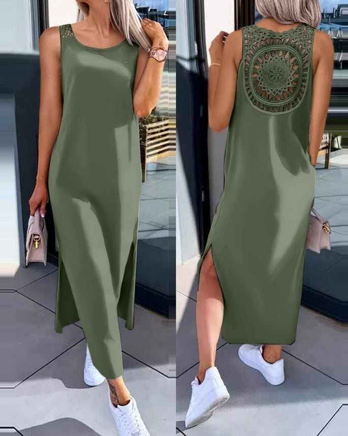 Robe d'été fente sur les côtés