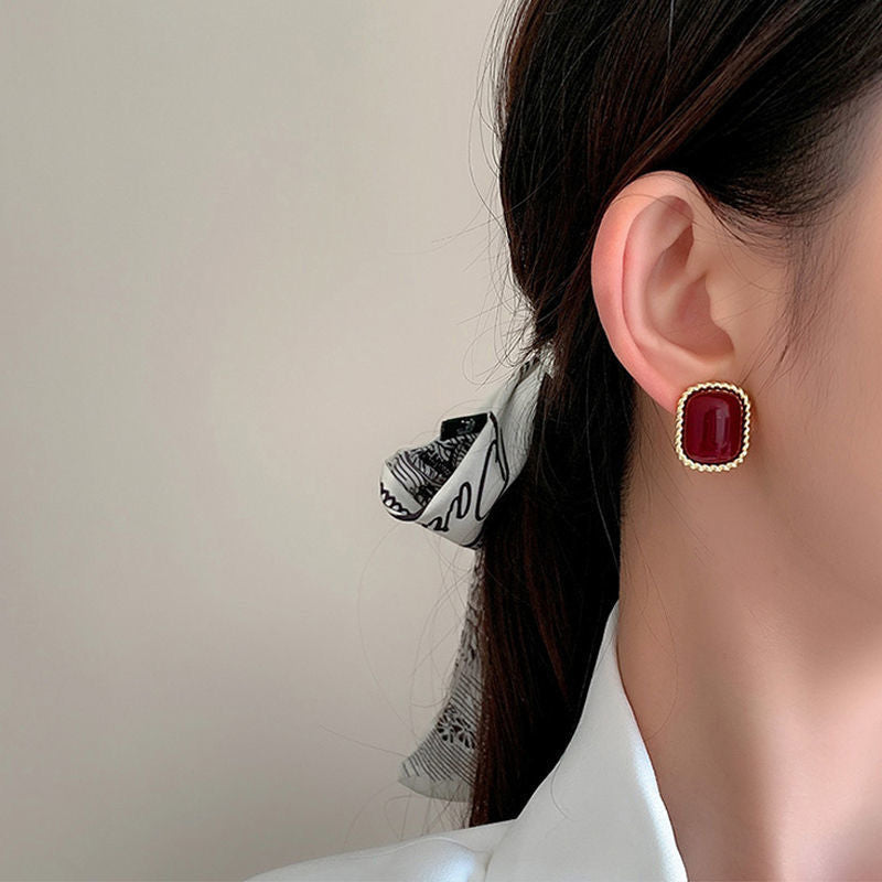 Boucles d'oreilles géométriques vintage