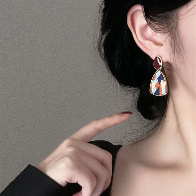 Boucles d'oreilles géométriques vintage