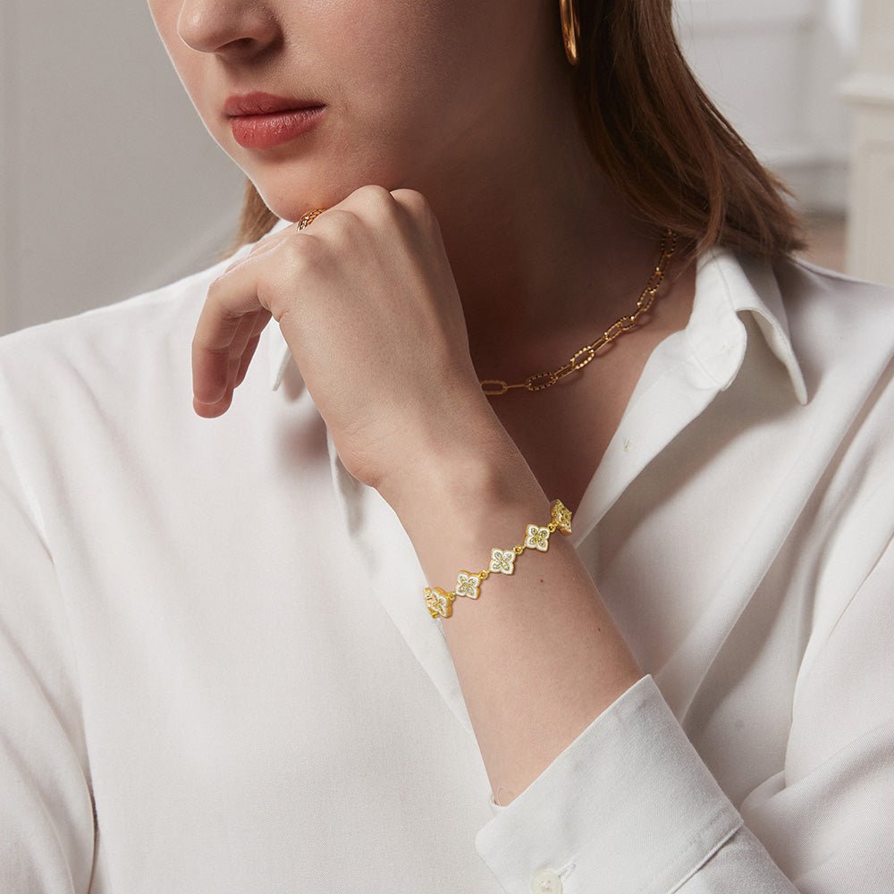 Bracelet à 4 feuille
