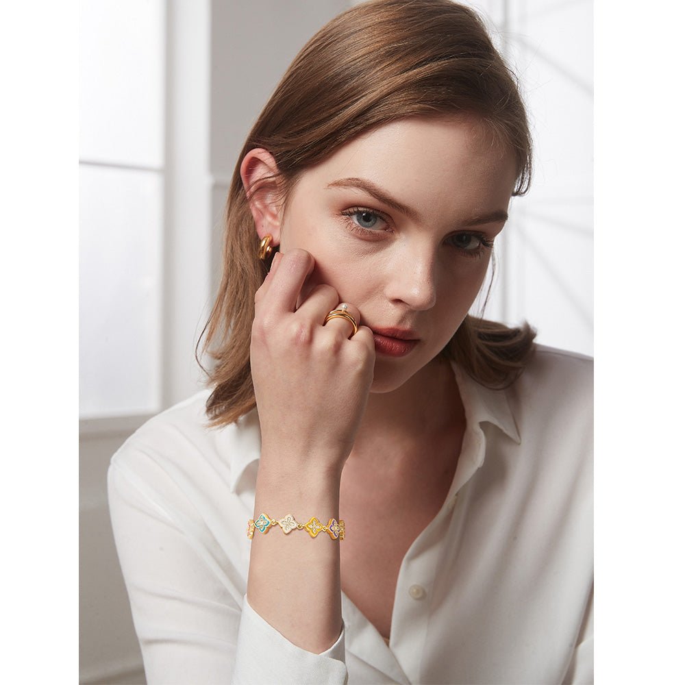 Bracelet à 4 feuille