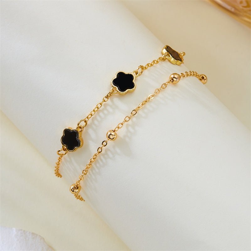 Bracelet de cheville à fleurs