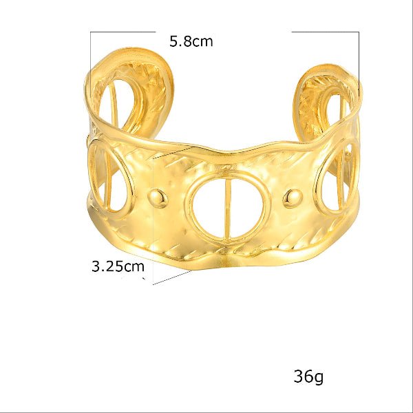 Bracelet manchette avec écharpe