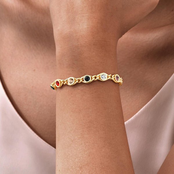 Bracelet pierre incrusté