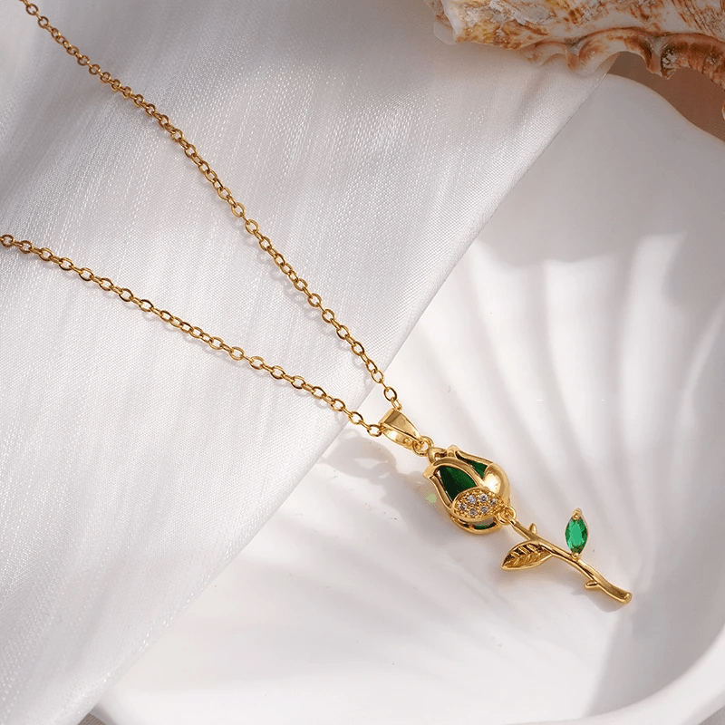 Collier pendentif fleur