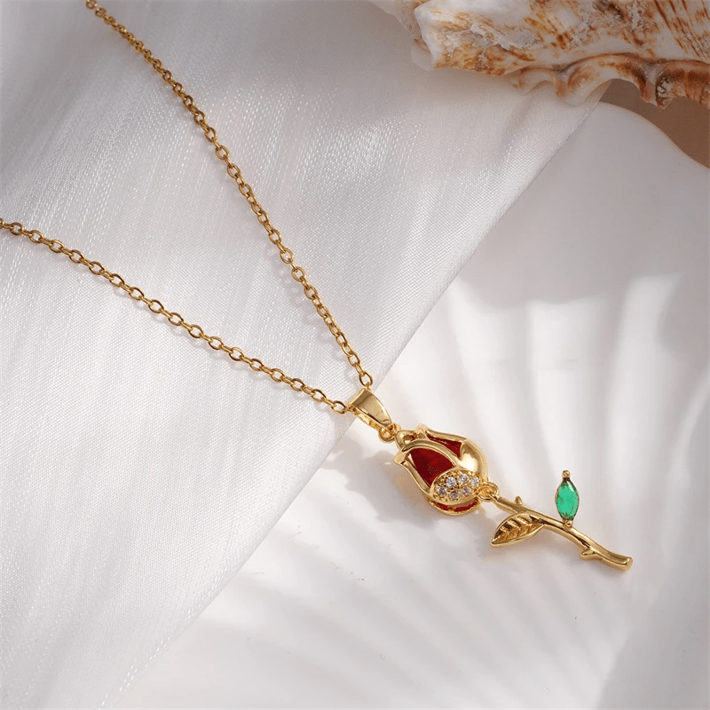 Collier pendentif fleur