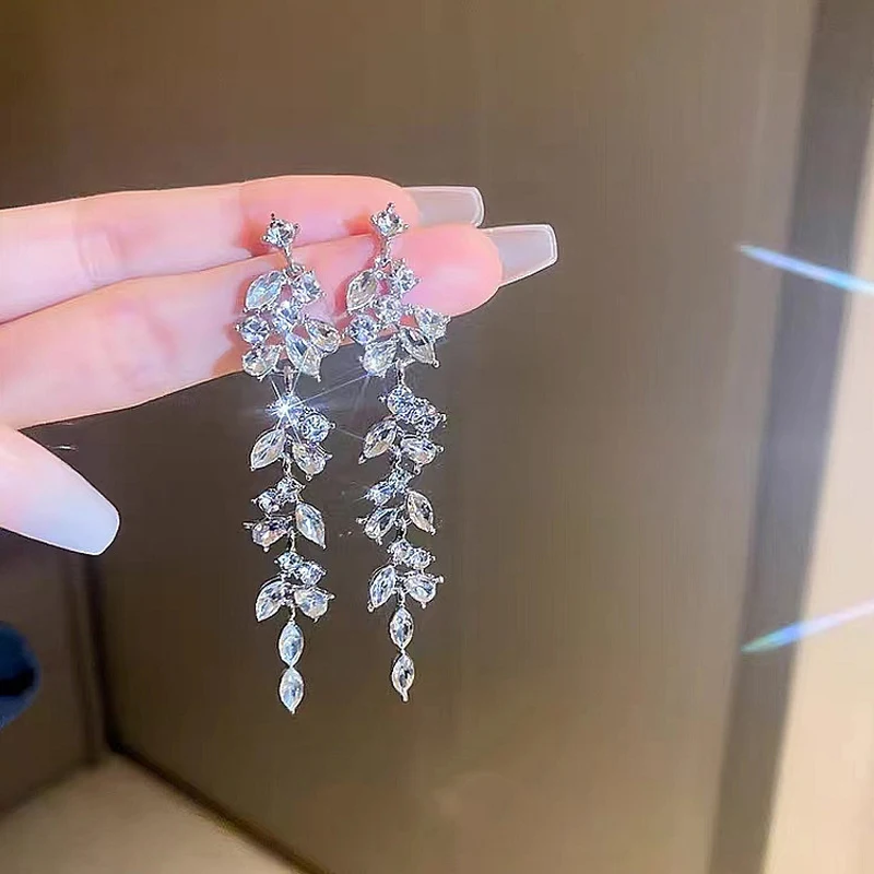 Boucles d'oreilles feuilles exquises