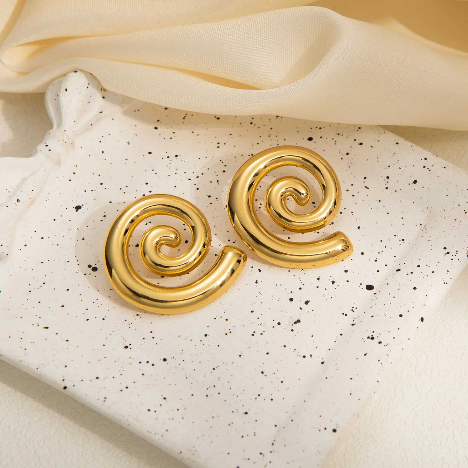 Boucles d'oreilles en acier inoxydable