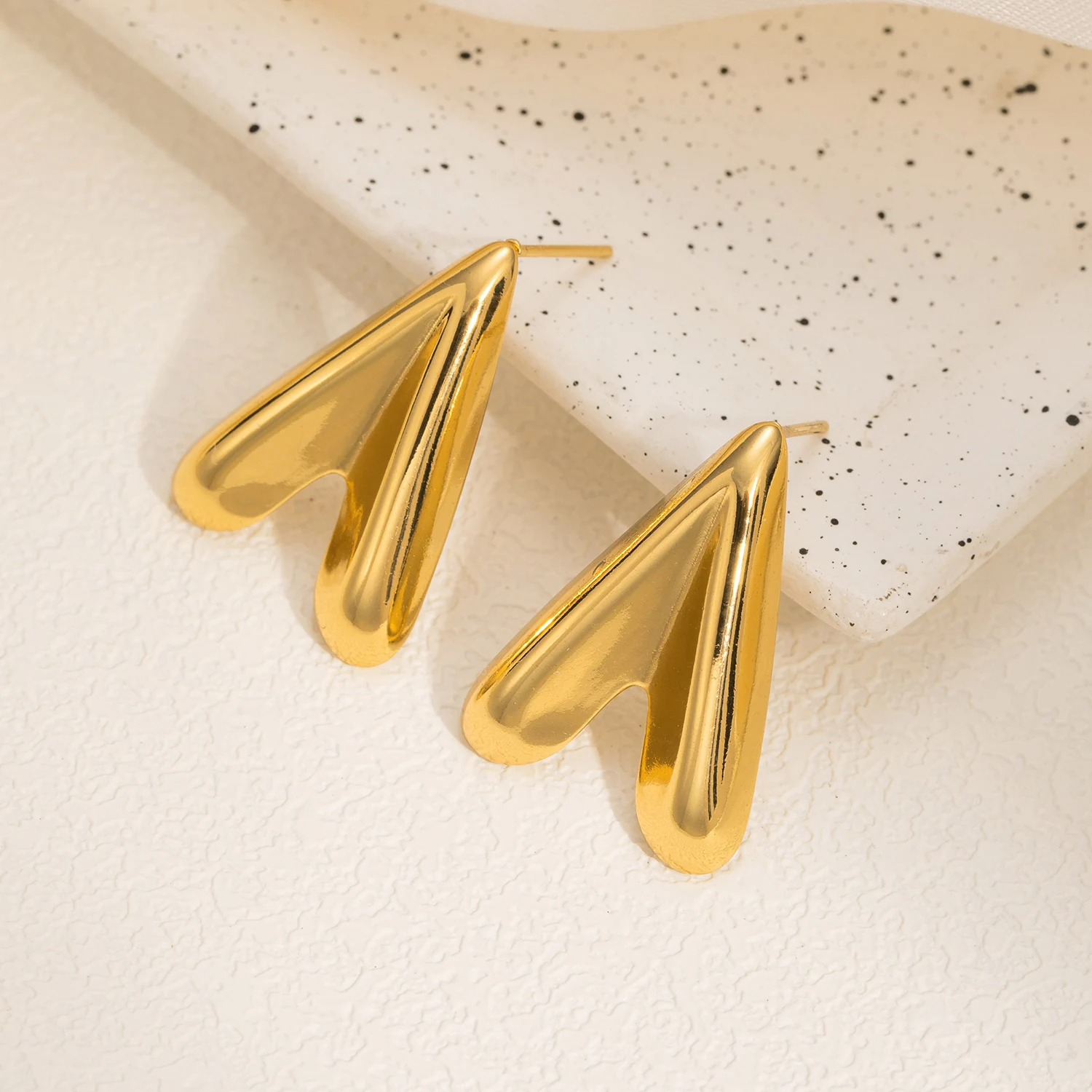 Boucles d'oreilles en acier inoxydable