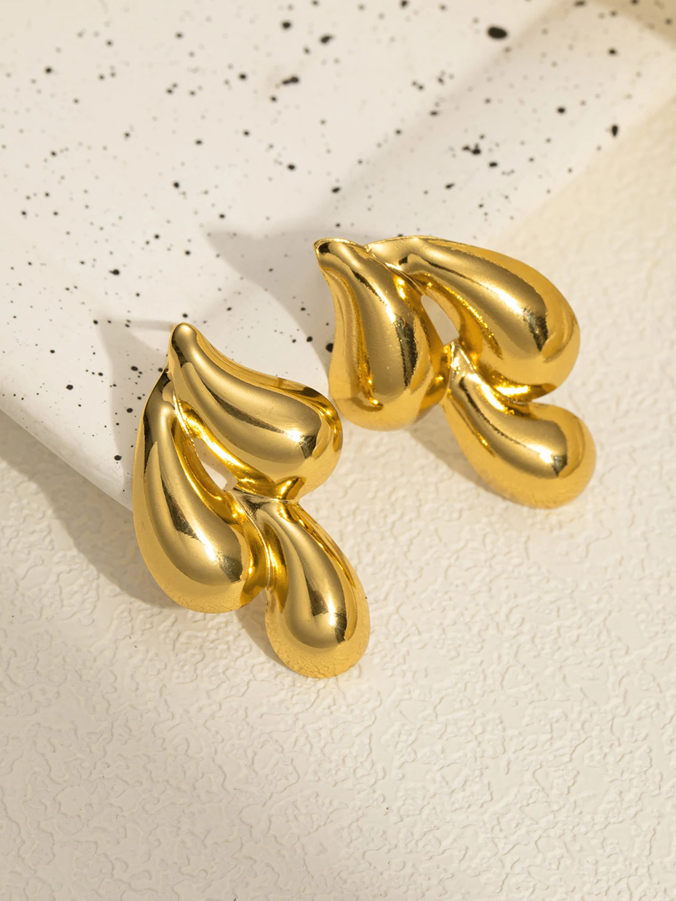 Boucles d'oreilles en acier inoxydable