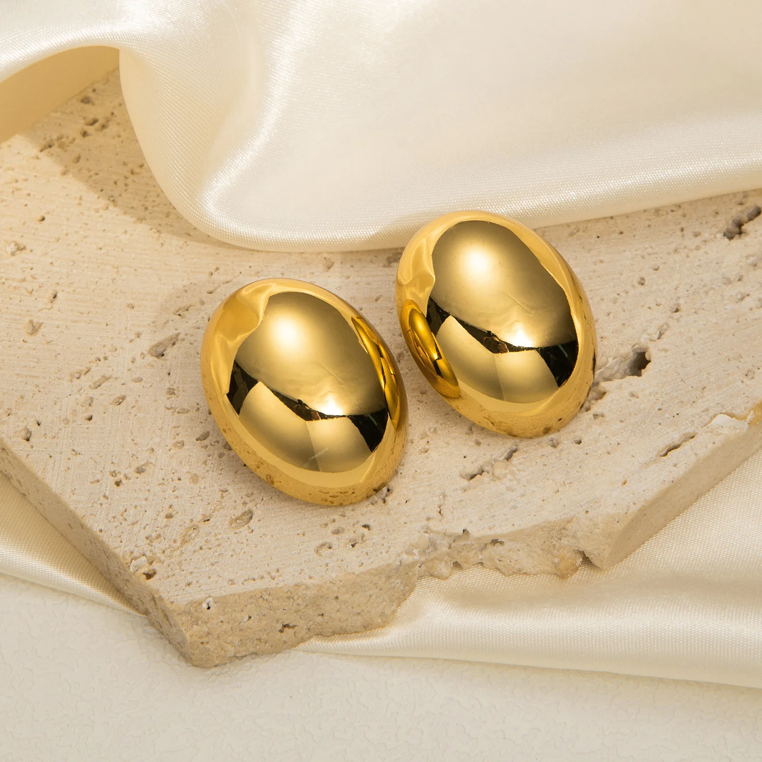 Boucles d'oreilles en acier inoxydable