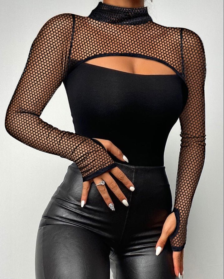 Haut femme col montant
