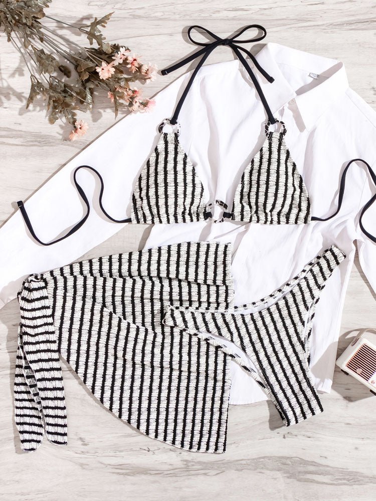 Maillot de bain rayé