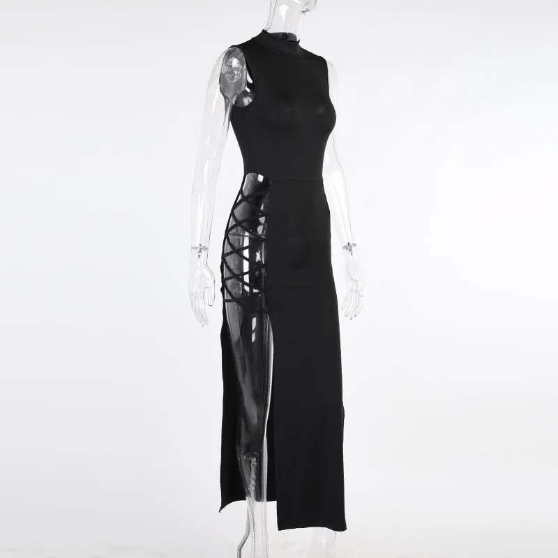 Robe élégante à bandes