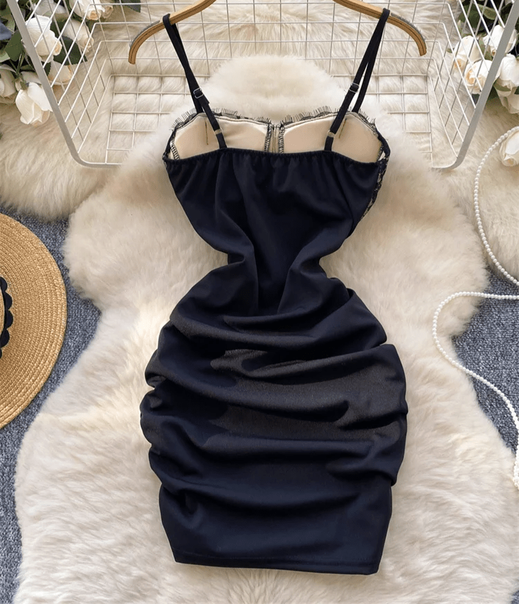 Robe froncée courte chic – Look bohème été femme