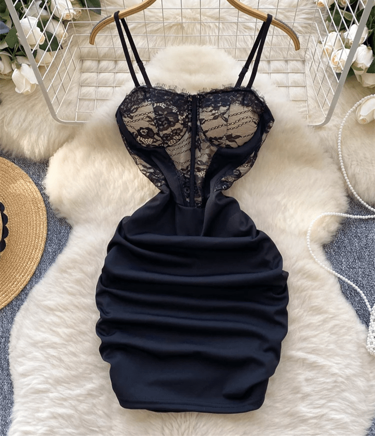Robe froncée courte chic – Look bohème été femme