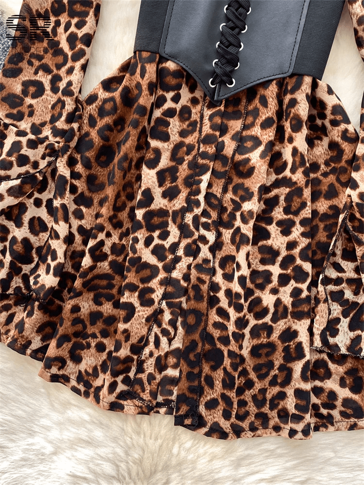 Robe imprimée léopard