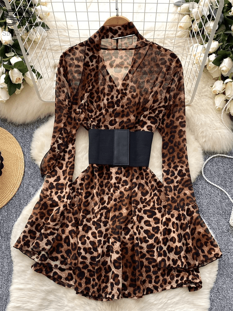 Robe imprimée léopard