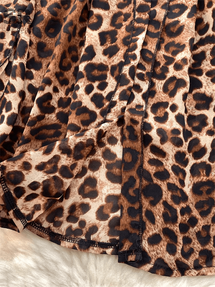 Robe imprimée léopard